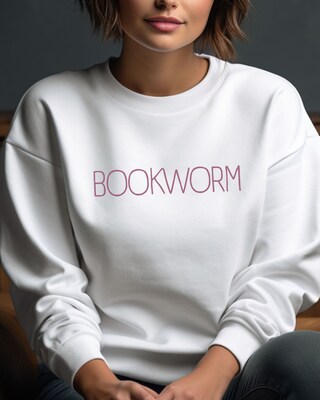 Bookworm Sweatshirt, Bookish Sweatshirt, Book Club Gift, Bookworm Sweater, Book Club Sweatshirt, Book Sweatshirt, Book Lover, Book Crewneck - image1